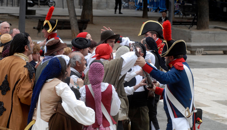 Recreacción del Levantamiento del dos de Mayo Madrid