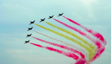 Dia de la Hispanidad Madrid: Patrulla Aguila